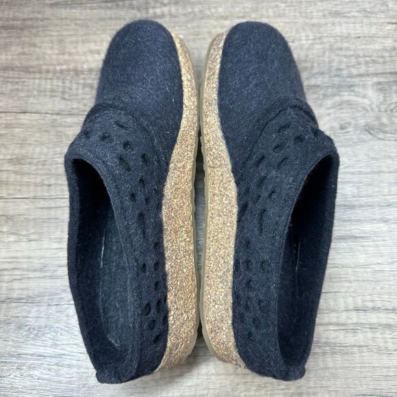 Haflinger~Women’s~Lacey  Black Boiled Wool  Slip On Clogs~EU 36/US 5-5.5 - Picture 7 of 10